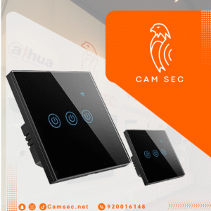 مفتاح إضاءة حائط ذكي بخاصية واي فاي لا يتطلب سلك محايد ولا يحتاج موزع بوظيفة توقيت وخاصية تحكم صوتي متوافق مع اليكسا وجوجل هوم ومزود بجهاز تحكم عن بعد باللمس وتطبيق (3 مفاتيح)