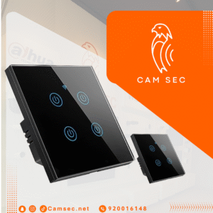 مفتاح إضاءة حائط ذكي بخاصية واي فاي لا يتطلب سلك محايد ولا يحتاج موزع بوظيفة توقيت وخاصية تحكم صوتي متوافق مع اليكسا وجوجل هوم ومزود بجهاز تحكم عن بعد باللمس وتطبيق (4 مفاتيح)